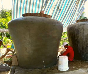 Jumbo Jar under construction