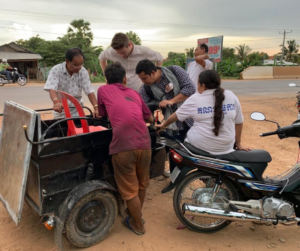 An early prototype of the Accessible Moto