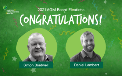 Results of the 2021 EWB Australia Board Elections and AGM