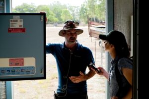 CfAT’s Andre Grant and EWB’s Alison Stoakley on Country during the initial scoping visit to Cape York in 2019