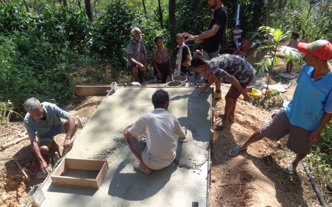 Building a reliable water supply for the residents of Darlau, Timor-Leste