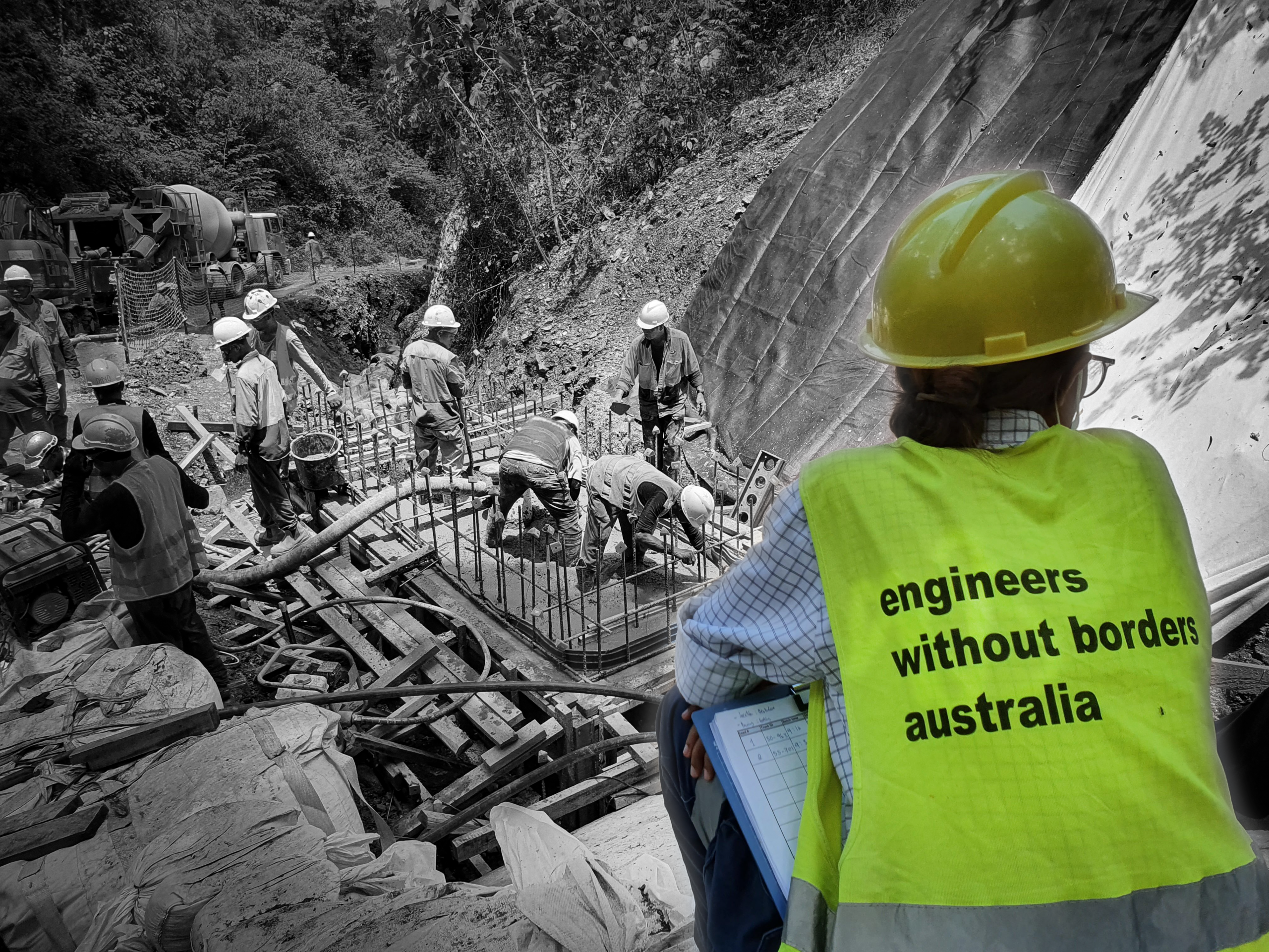 Engineers Without Borders volunteers working on a water system emergency repair program in Dili